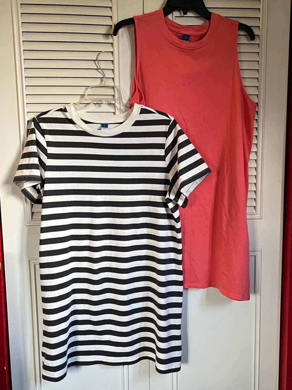 Lot of 2 Old Navy Tee Shirt Dresses Sz L